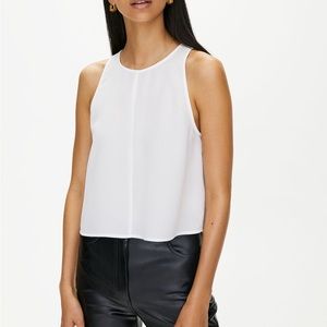 NWOT Baby Blue Aritzia Wilfred Octave Flowy Tunic Croptop